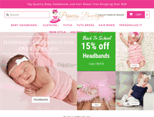 Tablet Screenshot of princessbowtique.com